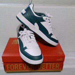 Puma Dribble Puma White/malachite Size 9.5 mens